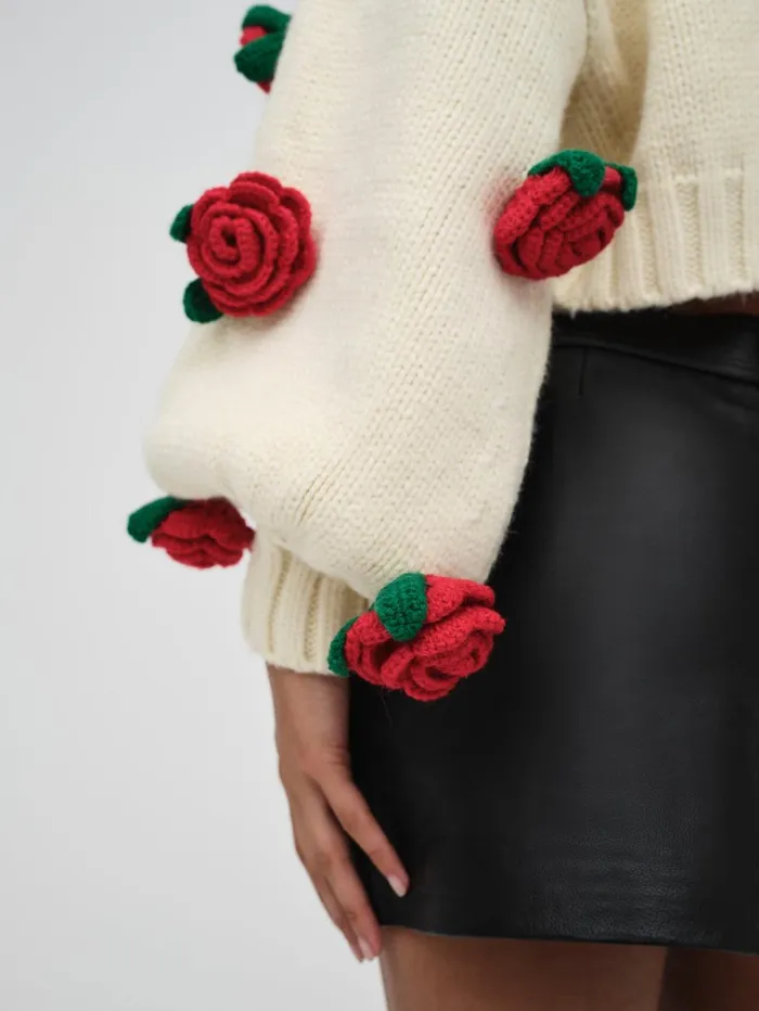 Women Ellie Cardigan Ivory For Love and Lemons Tops Women Ellie Cardigan Ivory For Love and Lemons Tops