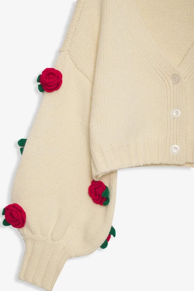 Women Ellie Cardigan Ivory For Love and Lemons Tops Women Ellie Cardigan Ivory For Love and Lemons Tops