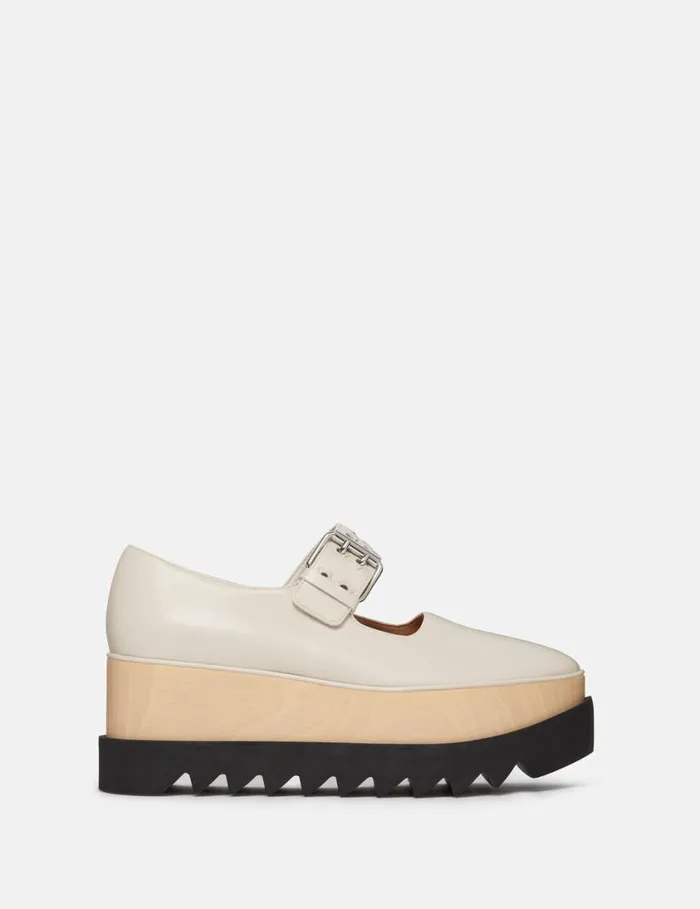 Women Elyse StarStudded Mary Janes Stone White Stella McCartney Wedges