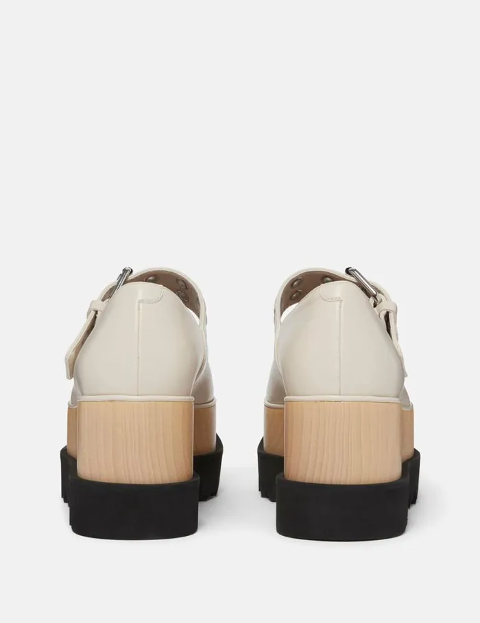 Women Elyse StarStudded Mary Janes Stone White Stella McCartney Wedges