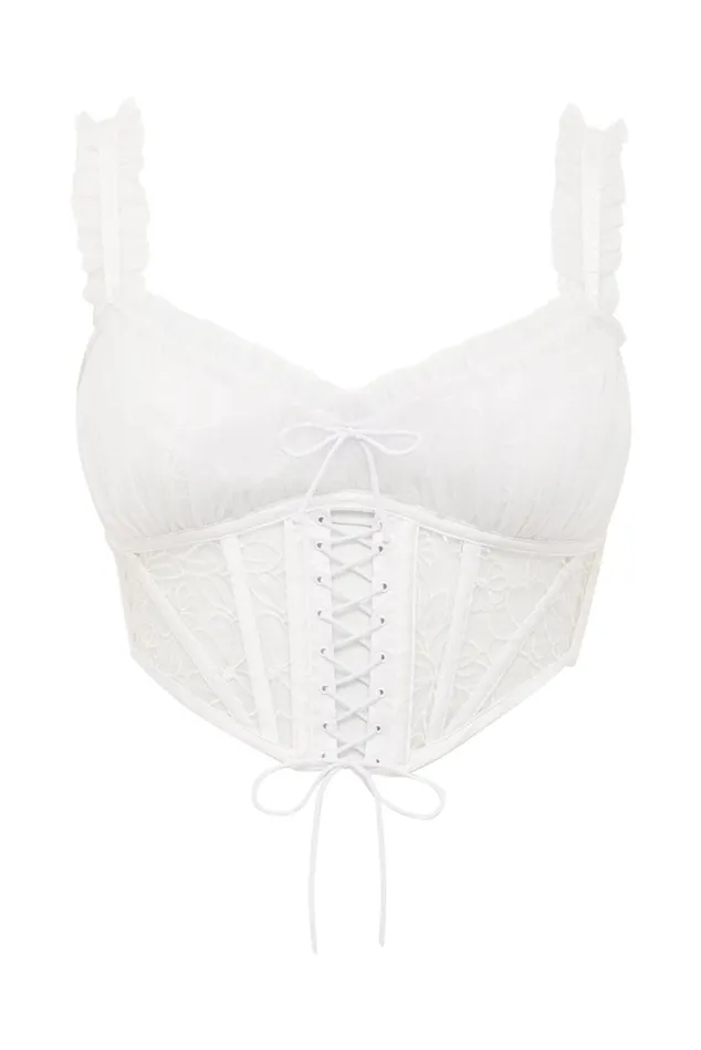 Women Emilia Bustier White For Love and Lemons Lingerie Women Emilia Bustier White For Love and Lemons Lingerie