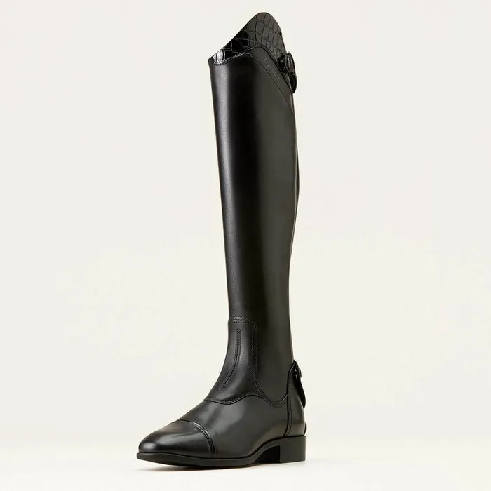 Women English Riding Boots Ariat Palisade Show Tall Riding Boot Blackblack Croc Print