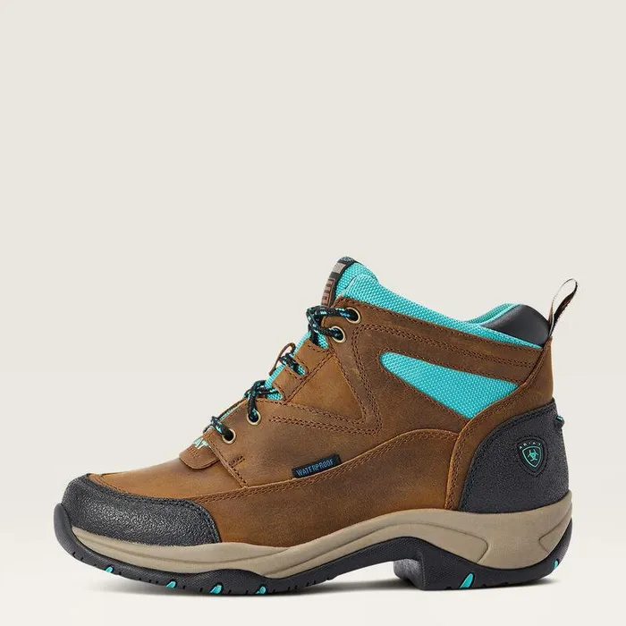 Women English Riding Boots Ariat Terrain Waterproof Boot Weathered Brown Women English Riding Boots Ariat Terrain Waterproof Boot Weathered Brown