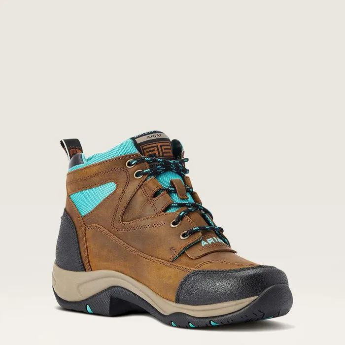 Women English Riding Boots Ariat Terrain Waterproof Boot Weathered Brown Women English Riding Boots Ariat Terrain Waterproof Boot Weathered Brown