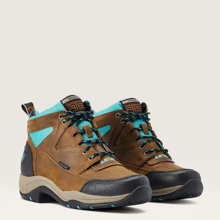 Women English Riding Boots Ariat Terrain Waterproof Boot Weathered Brown Women English Riding Boots Ariat Terrain Waterproof Boot Weathered Brown