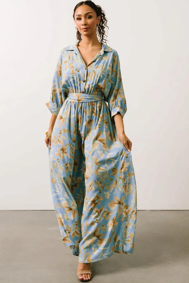 Women Escondido Jumpsuit Blue Print Baltic Born Jumpsuits and Rompers Women Escondido Jumpsuit Blue Print Baltic Born Jumpsuits and Rompers