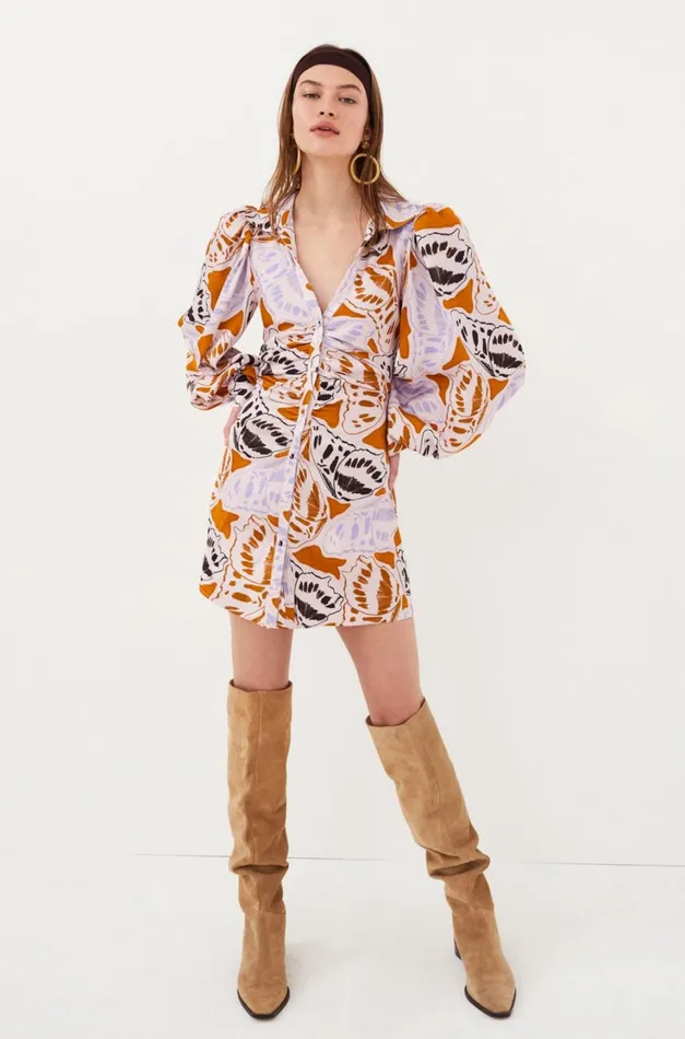 Women Esmeralda Mini Dress Orange For Love and Lemons Dresses Women Esmeralda Mini Dress Orange For Love and Lemons Dresses