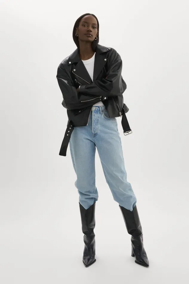 Women ESTIA Leather Biker Jacket Black LAMARQUE Leather Jackets Women ESTIA Leather Biker Jacket Black LAMARQUE Leather Jackets