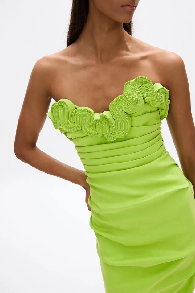 Women Evening Dresses Rachel Gilbert Ren Gown Lime