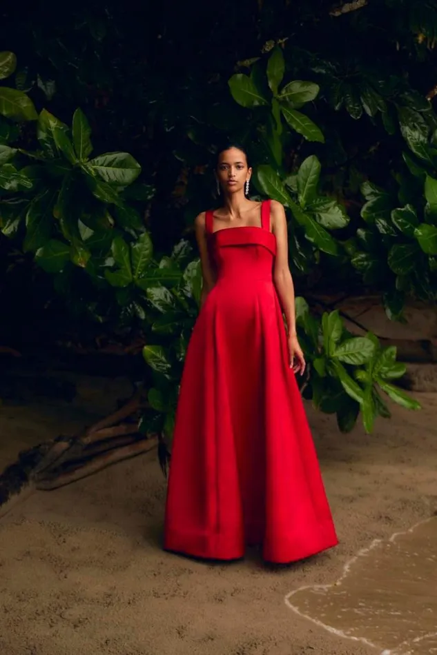 Women Evening Dresses Rachel Gilbert Serra Gown Red Women Evening Dresses Rachel Gilbert Serra Gown Red