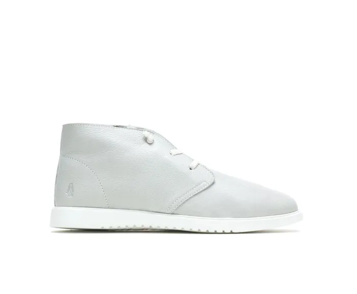Women Everyday Chukka Vapor Grey Leather Boots Hush Puppies