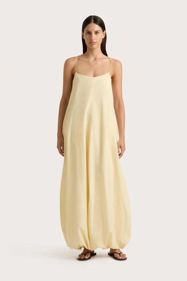 Women Faithfull The Brand Dresses Anais Maxi Dress Lemon