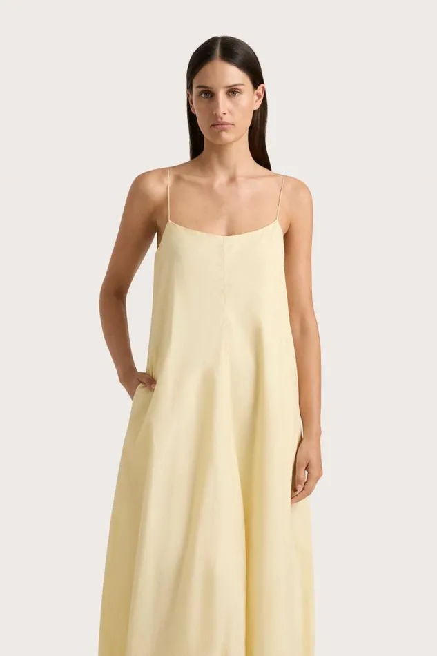 Women Faithfull The Brand Dresses Anais Maxi Dress Lemon