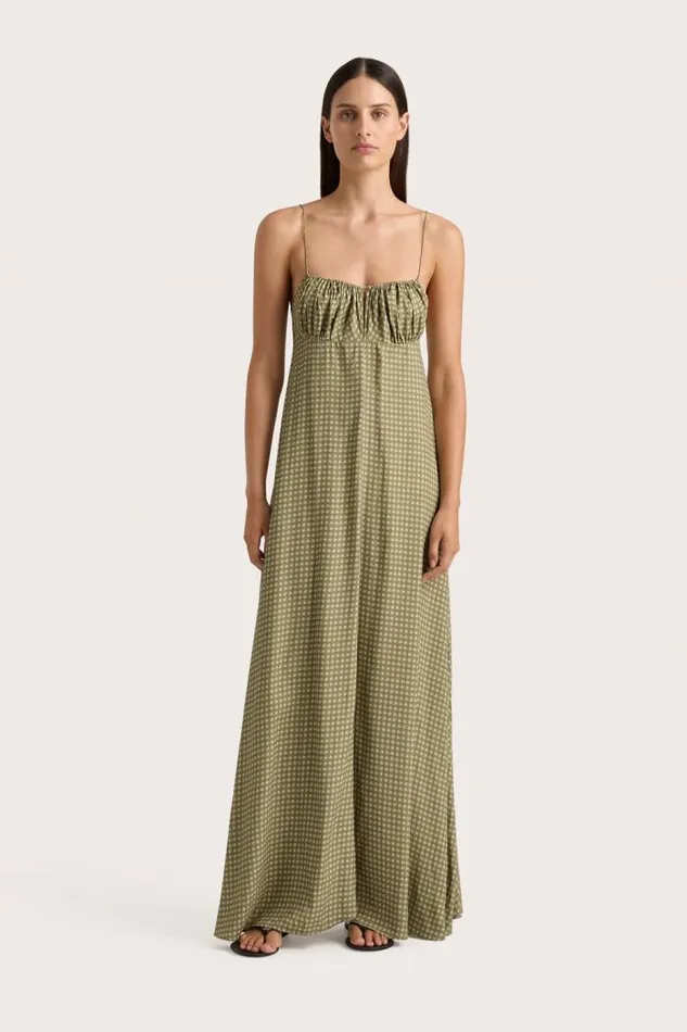 Women Faithfull The Brand Dresses Anessa Maxi Dress Oliander Khaki