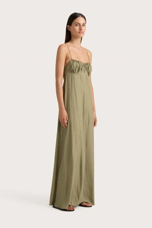 Women Faithfull The Brand Dresses Anessa Maxi Dress Oliander Khaki