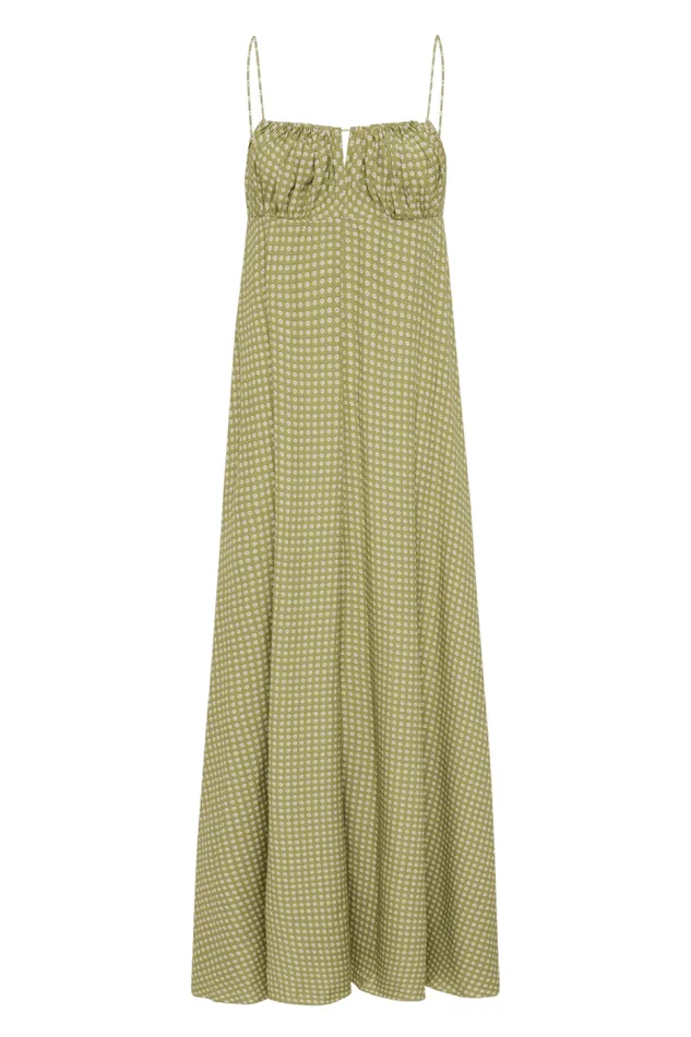 Women Faithfull The Brand Dresses Anessa Maxi Dress Oliander Khaki