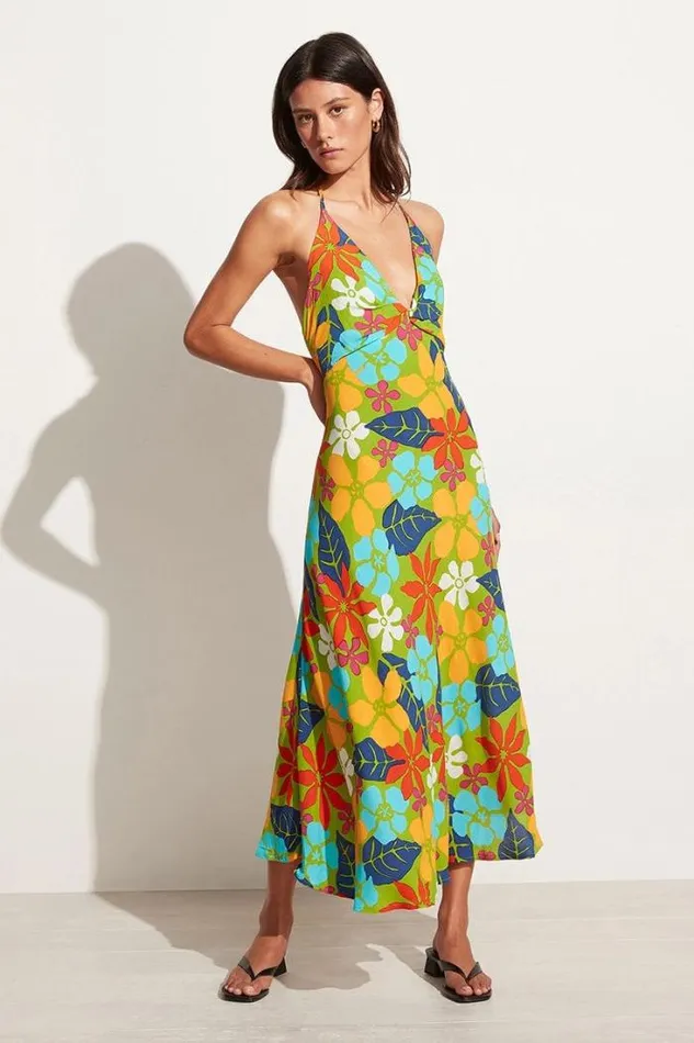 Women Faithfull The Brand Dresses Artemisia Midi Dress Costa Rei Floral Print 8211 Final Sale