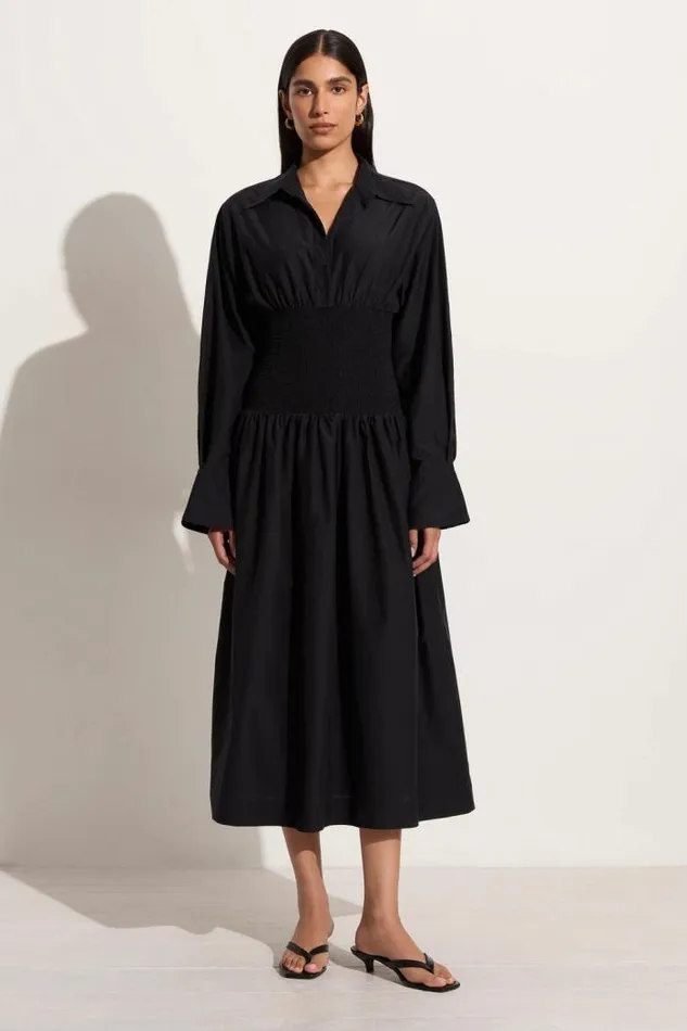 Women Faithfull The Brand Dresses Cervo Midi Dress Black