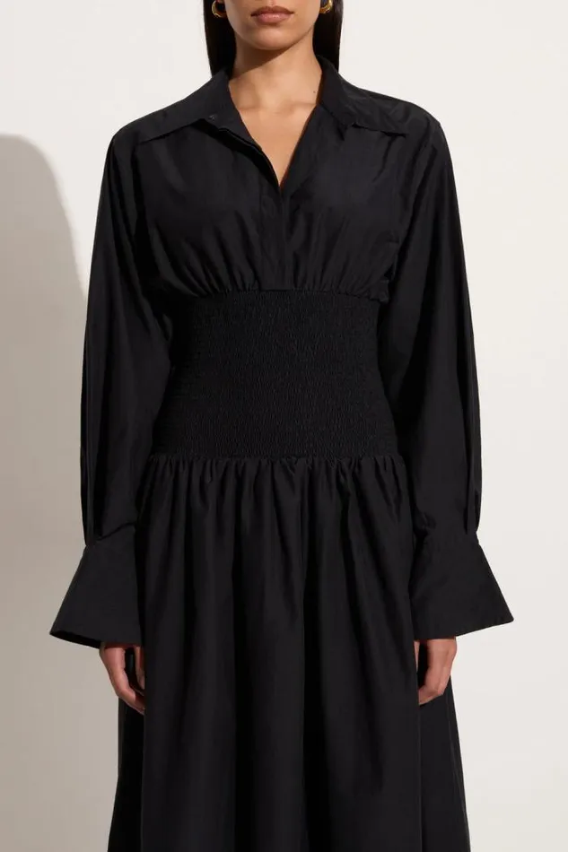 Women Faithfull The Brand Dresses Cervo Midi Dress Black