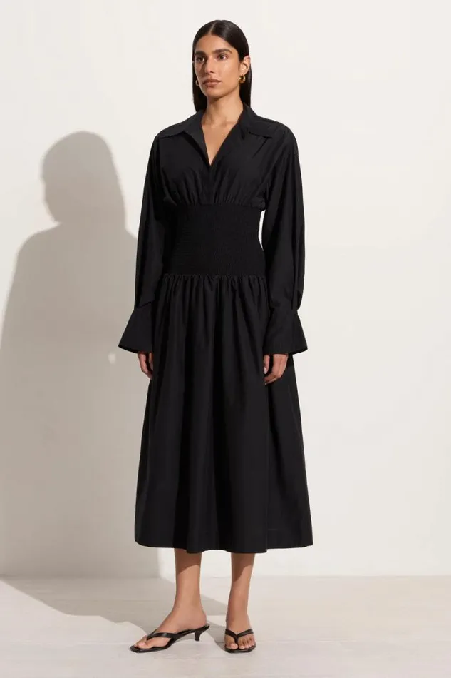 Women Faithfull The Brand Dresses Cervo Midi Dress Black