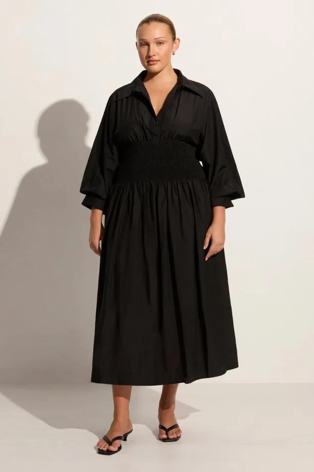 Women Faithfull The Brand Dresses Cervo Midi Dress Black