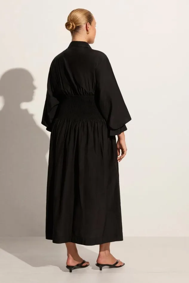 Women Faithfull The Brand Dresses Cervo Midi Dress Black