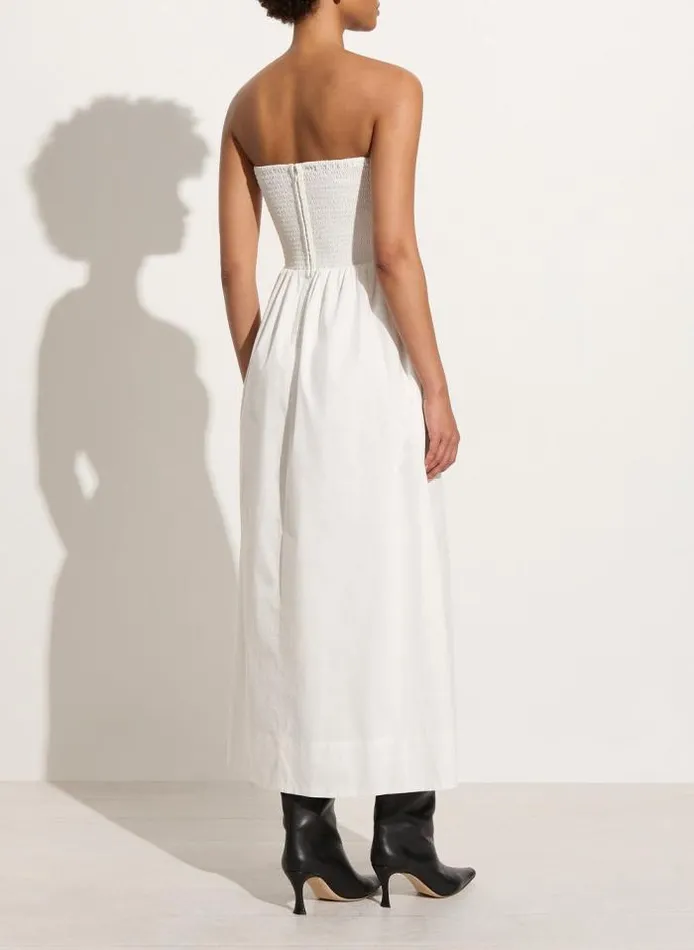 Women Faithfull The Brand Dresses Dominquez Midi Dress White
