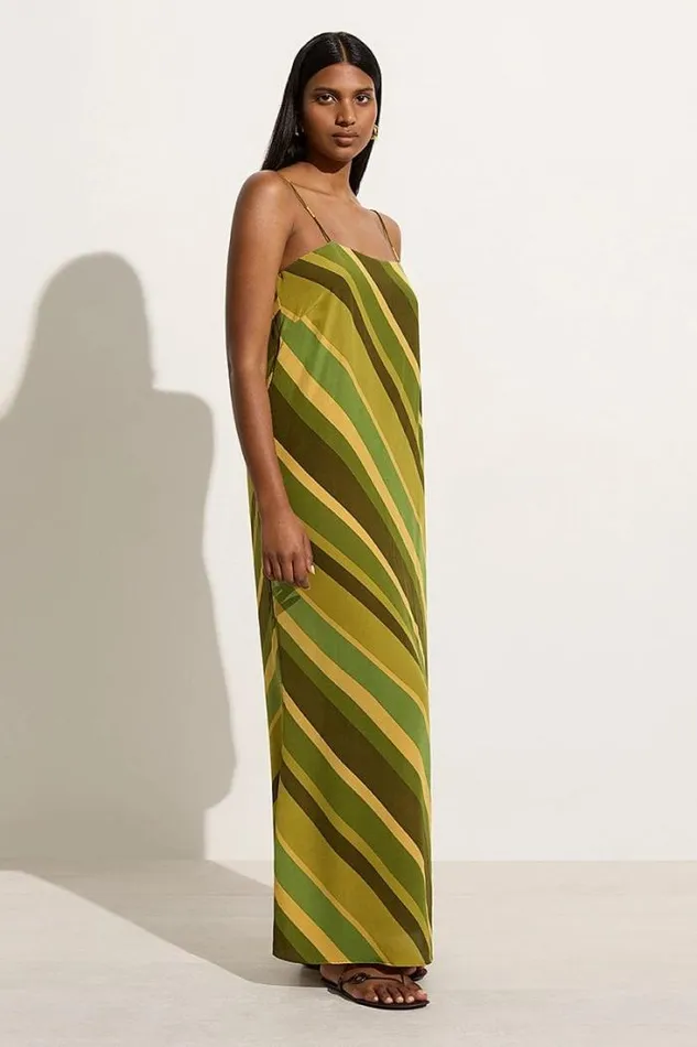 Women Faithfull The Brand Dresses Muni Maxi Dress Cisco Stripe Palm