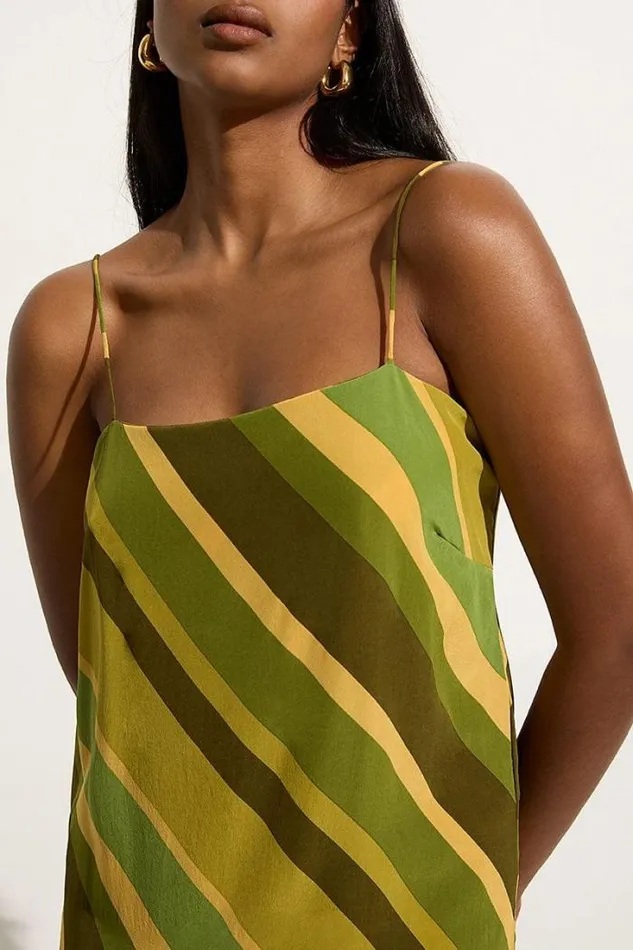 Women Faithfull The Brand Dresses Muni Maxi Dress Cisco Stripe Palm