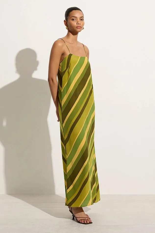 Women Faithfull The Brand Dresses Muni Maxi Dress Cisco Stripe Palm