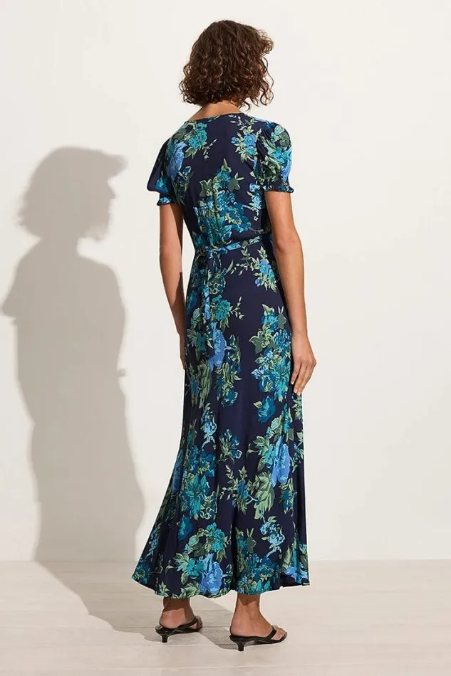 Women Faithfull The Brand Dresses Reis Maxi Dress Escala Floral Navy