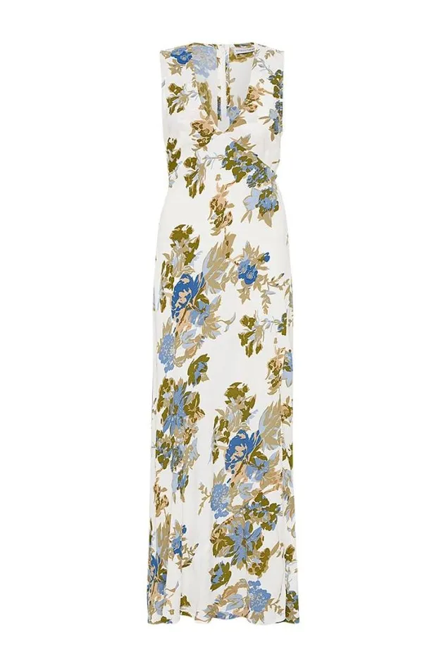 Women Faithfull The Brand Dresses Romi Maxi Dress Escala Floral Ivory