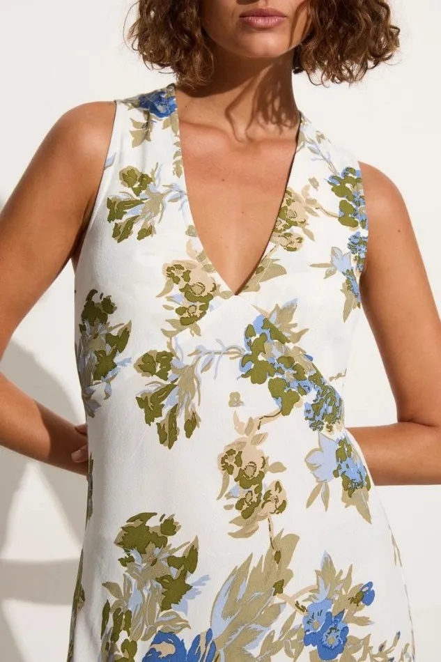 Women Faithfull The Brand Dresses Romi Maxi Dress Escala Floral Ivory