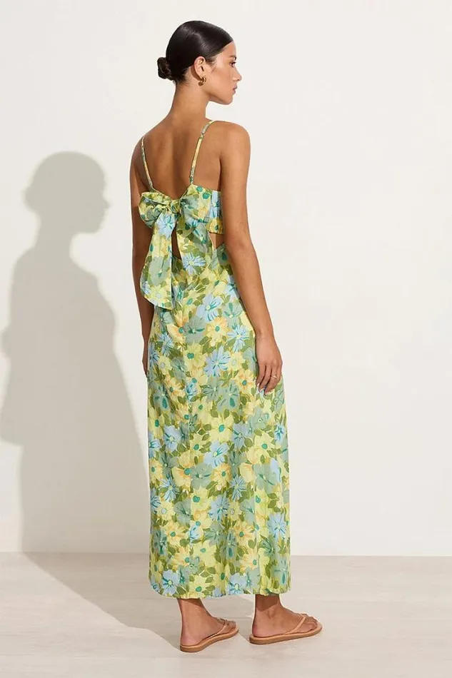 Women Faithfull The Brand Dresses Tagliatelle Midi Dress Francis Floral 8211 Final Sale