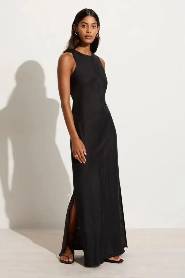 Women Faithfull The Brand Dresses Valenza Maxi Dress Black 8211 Final Sale