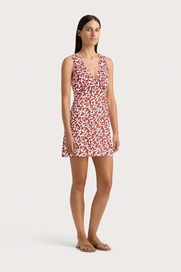 Women Faithfull The Brand Mini Dresses Penne Mini Dress Leilani Red