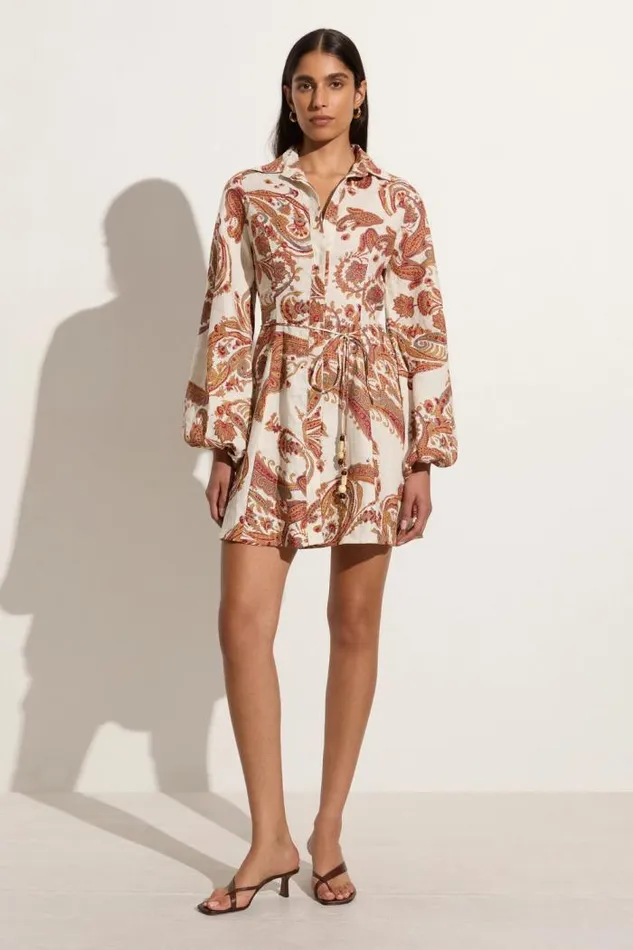 Women Faithfull The Brand Mini Dresses Rae Mini Dress Alessia Paisley
