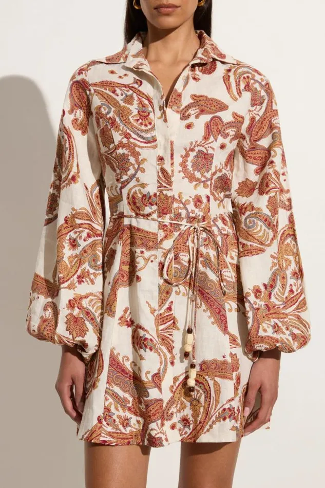 Women Faithfull The Brand Mini Dresses Rae Mini Dress Alessia Paisley