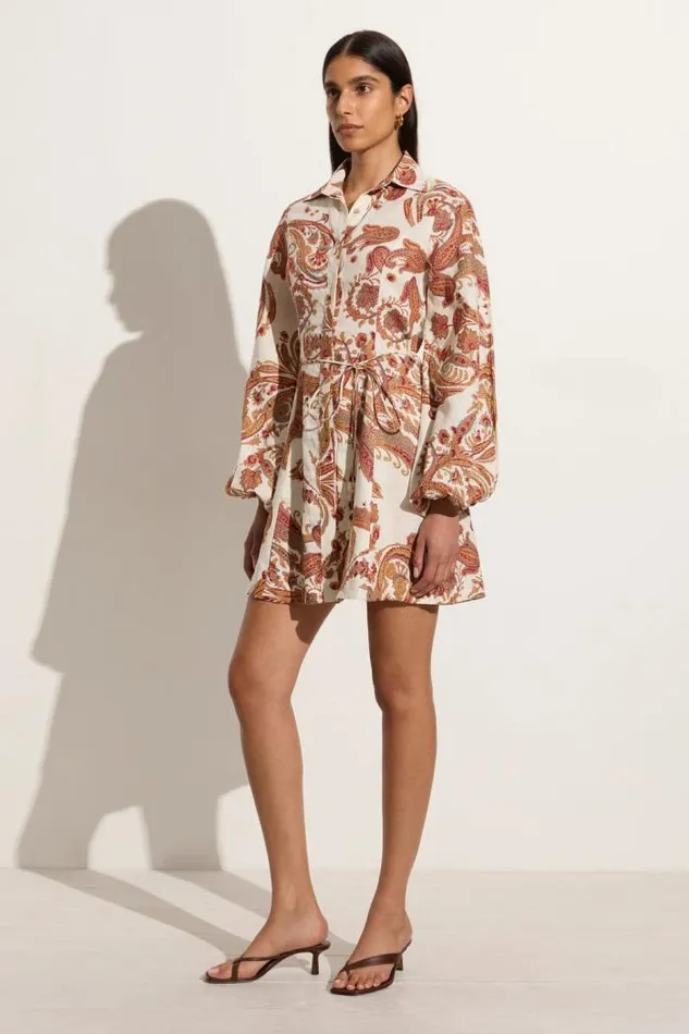 Women Faithfull The Brand Mini Dresses Rae Mini Dress Alessia Paisley