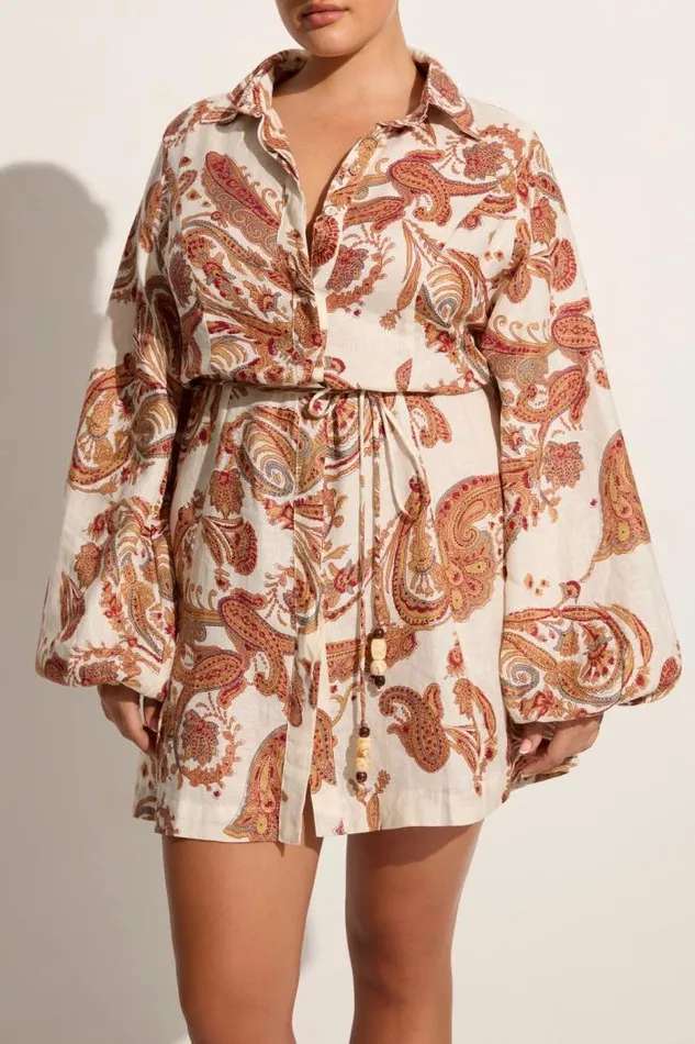 Women Faithfull The Brand Mini Dresses Rae Mini Dress Alessia Paisley