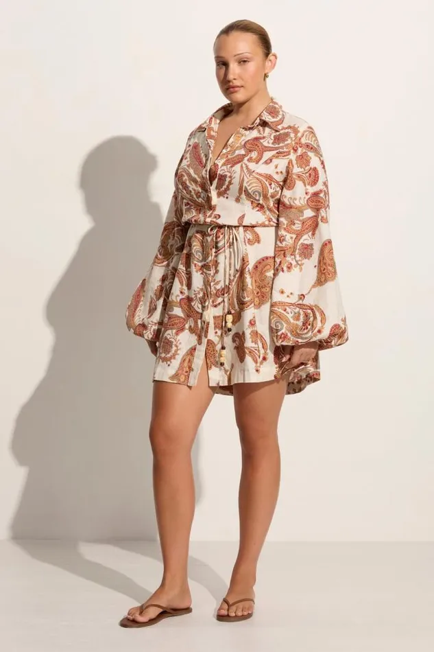 Women Faithfull The Brand Mini Dresses Rae Mini Dress Alessia Paisley