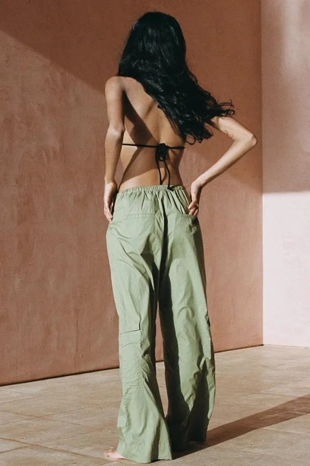 Women Faithfull The Brand Pants Mico Pants Khaki 8211 Final Sale