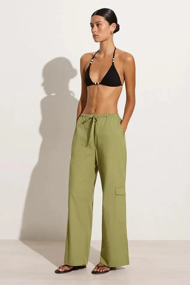 Women Faithfull The Brand Pants Mico Pants Khaki 8211 Final Sale