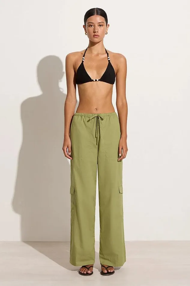 Women Faithfull The Brand Pants Mico Pants Khaki 8211 Final Sale