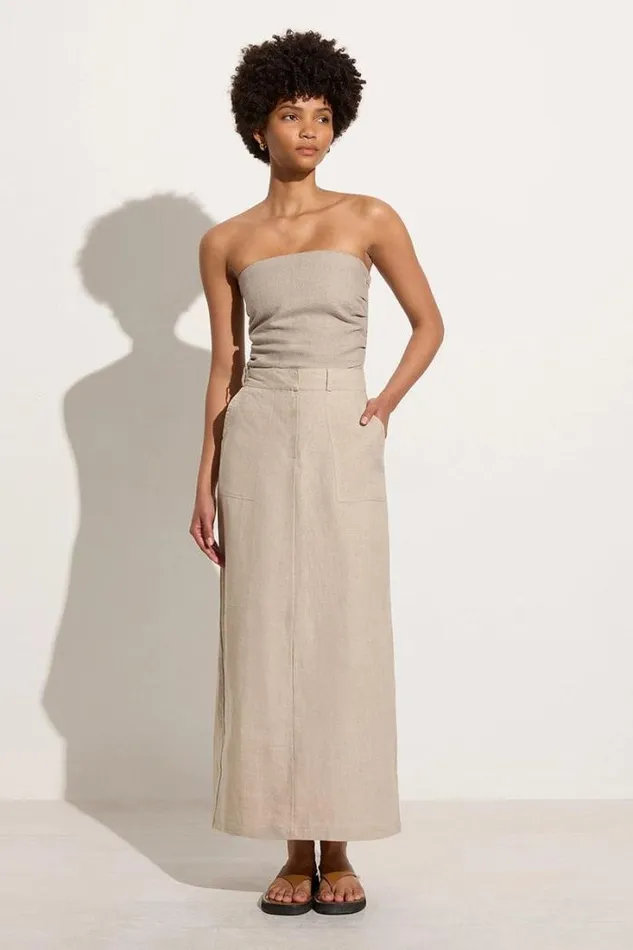 Women Faithfull The Brand Skirts and Shorts Amreli Maxi Skirt Natural