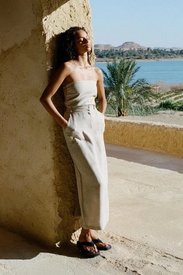 Women Faithfull The Brand Skirts and Shorts Amreli Maxi Skirt Natural