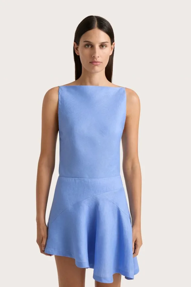 Women Faithfull The Brand Skirts and Shorts Antibes Mini Skirt Mid Blue