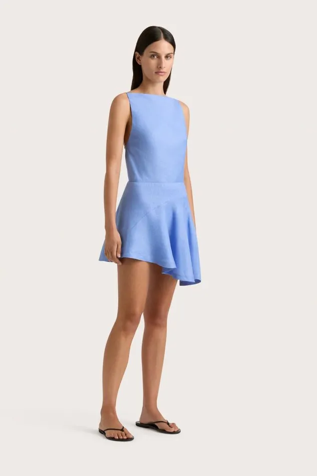 Women Faithfull The Brand Skirts and Shorts Antibes Mini Skirt Mid Blue