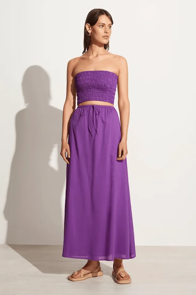 Women Faithfull The Brand Skirts and Shorts Jaddha Maxi Skirt Violet 8211 Final Sale