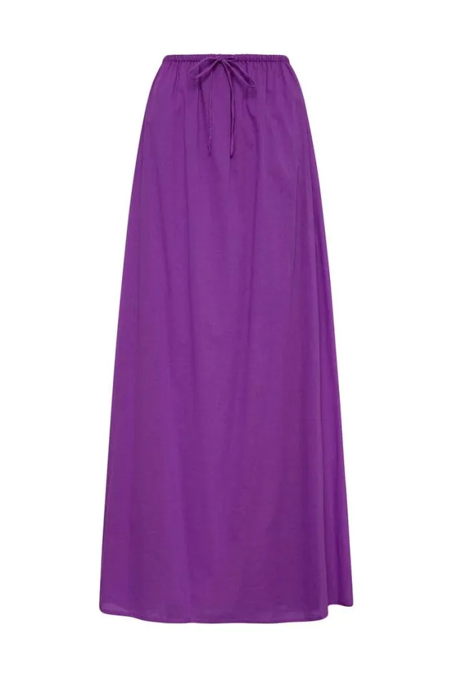 Women Faithfull The Brand Skirts and Shorts Jaddha Maxi Skirt Violet 8211 Final Sale